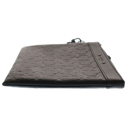 Louis Vuitton Monogram Shadow Pochette to Go Clutch Case Pouch