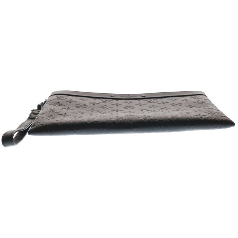 Louis Vuitton Monogram Shadow Pochette to Go Clutch Case Pouch