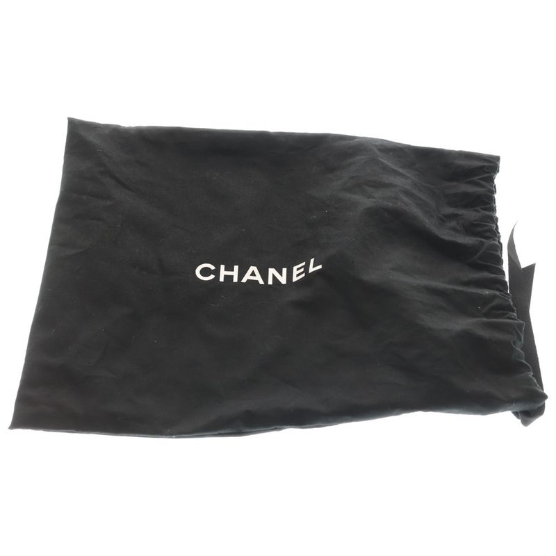 Chanel Top Handle Mini CC Logo Tweed Lambskin 2-Way Flap Shoulder Bag Black White