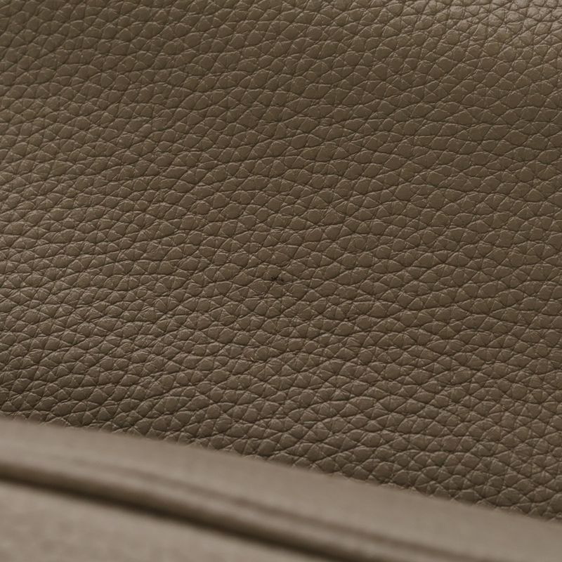 Prada Vitello Phoenix Shoulder Bag Leather Grey Gold Greige