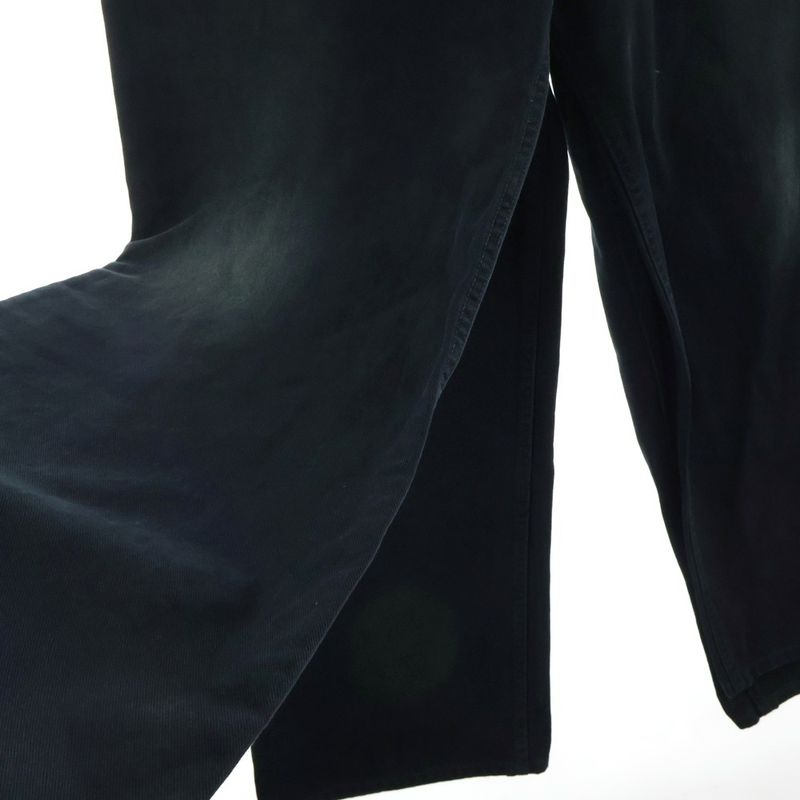 Balenciaga Double Front Denim Pants Black