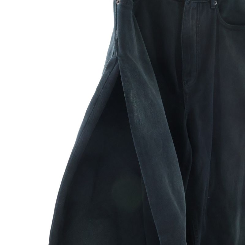 Balenciaga Double Front Denim Pants Black