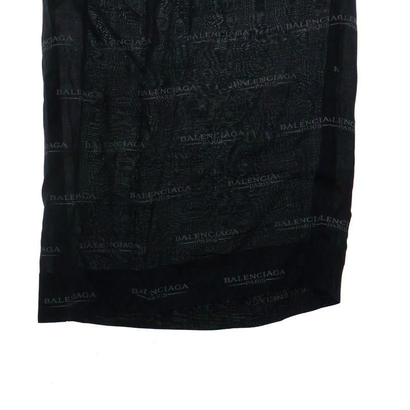 Balenciaga Logo Allover Easy Pants Black