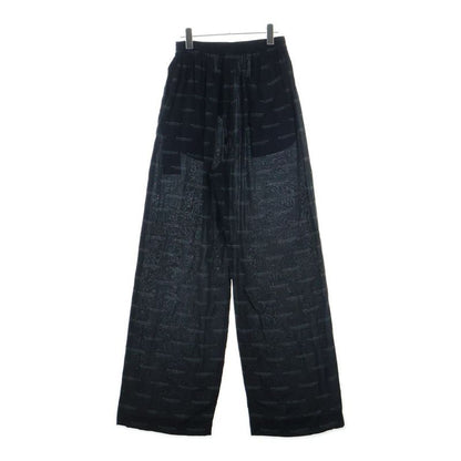 Balenciaga Logo Allover Easy Pants Black