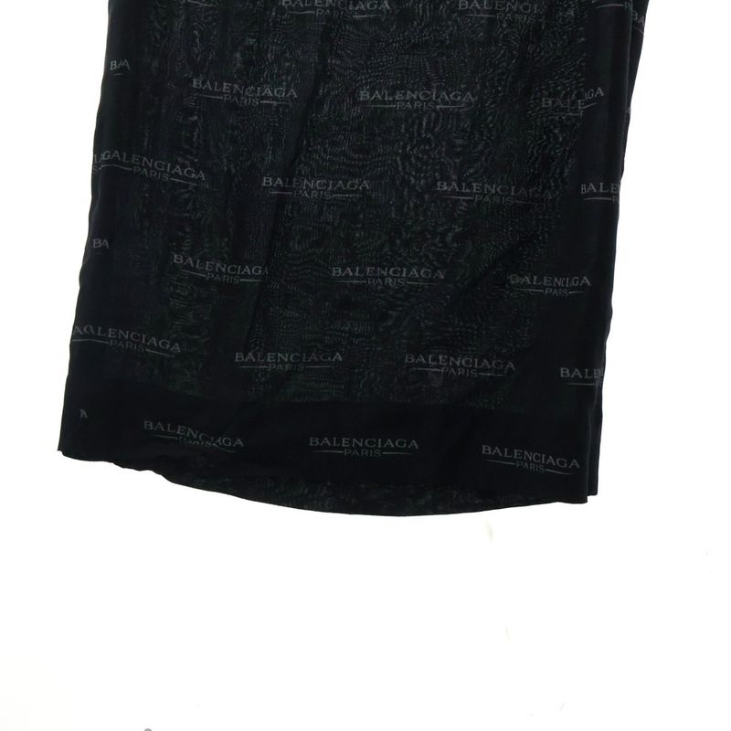 Balenciaga Logo Allover Easy Pants Black