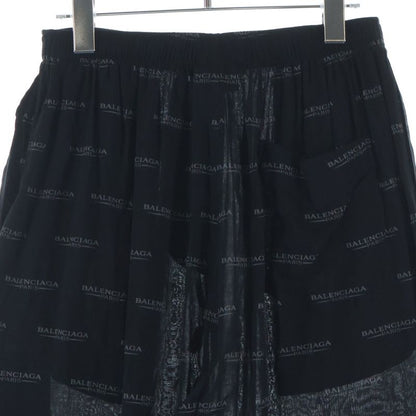 Balenciaga Logo Allover Easy Pants Black