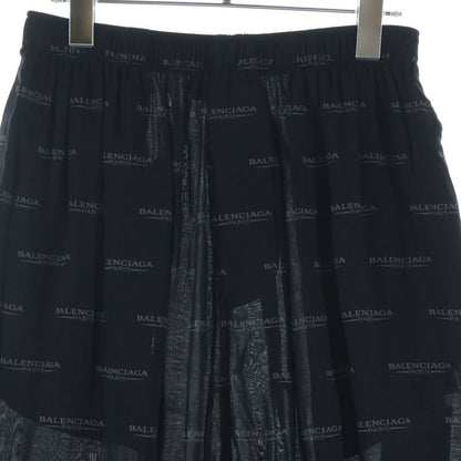Balenciaga Logo Allover Easy Pants Black