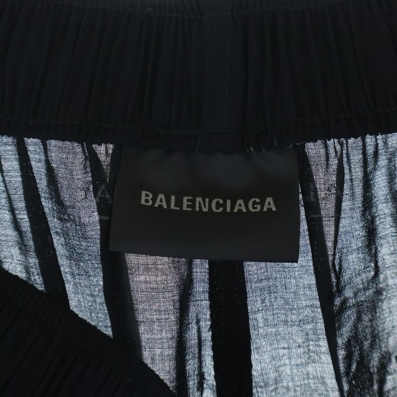 Balenciaga Logo Allover Easy Pants Black