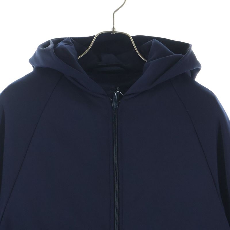 Balenciaga Inflatable Garment Zip Up Hoodie Navy