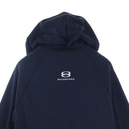 Balenciaga Inflatable Garment Zip Up Hoodie Navy