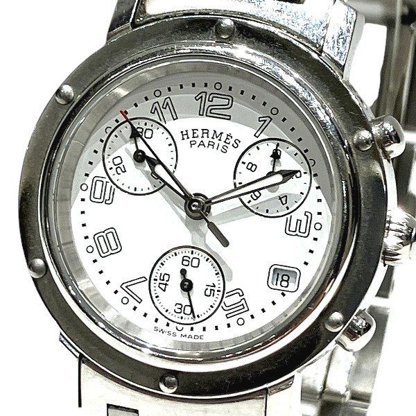 Hermes Clipper Chronograph Date Quartz Watch
