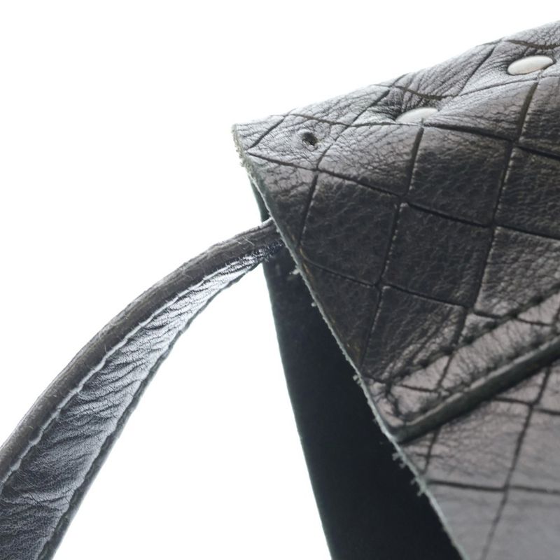 Bottega Veneta Intrecciato Shoulder Bag Crossbody Black Leather