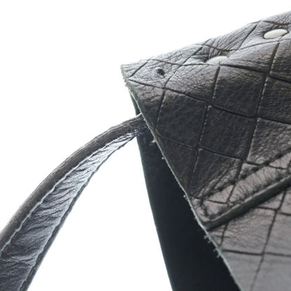 Bottega Veneta Intrecciato Shoulder Bag Crossbody Black Leather