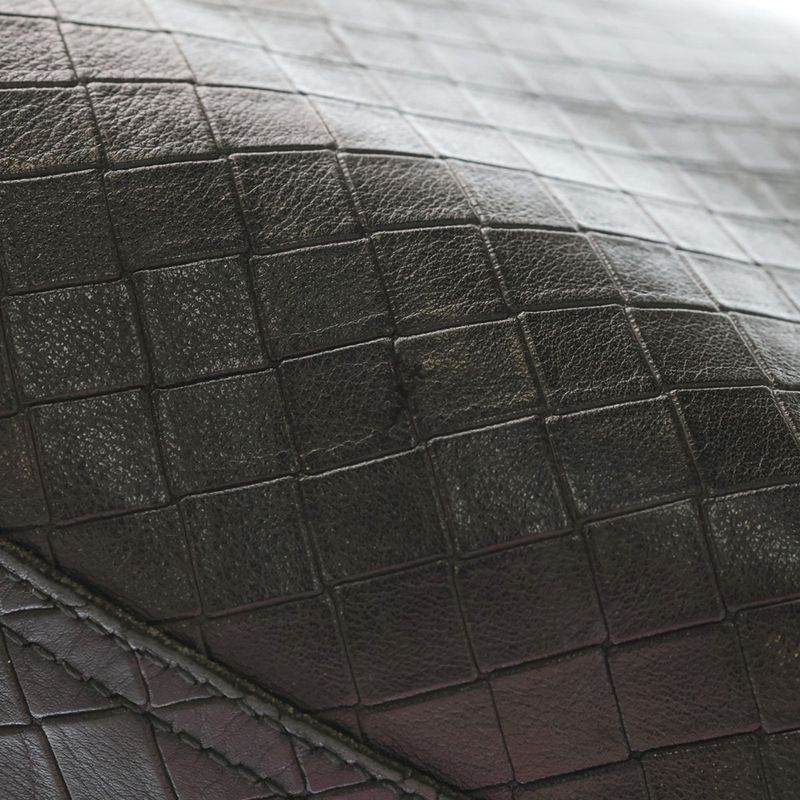 Bottega Veneta Intrecciato Shoulder Bag Crossbody Black Leather