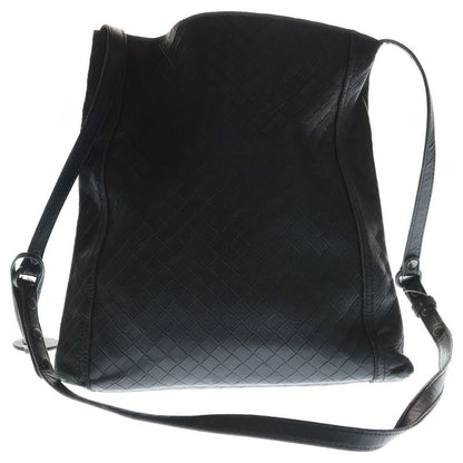 Bottega Veneta Intrecciato Shoulder Bag Crossbody Black Leather