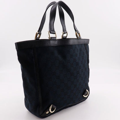 Gucci Abbey Tote GG Canvas Black Handbag