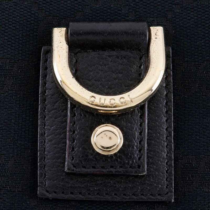 Gucci Abbey Tote GG Canvas Black Handbag