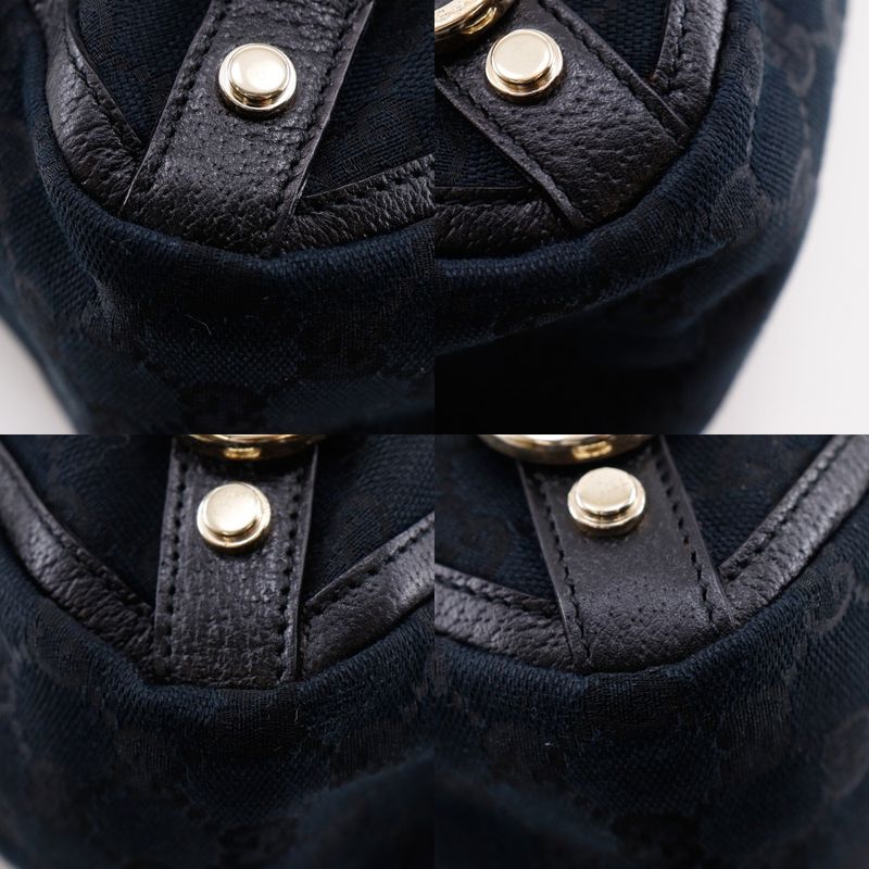 Gucci Abbey Tote GG Canvas Black Handbag