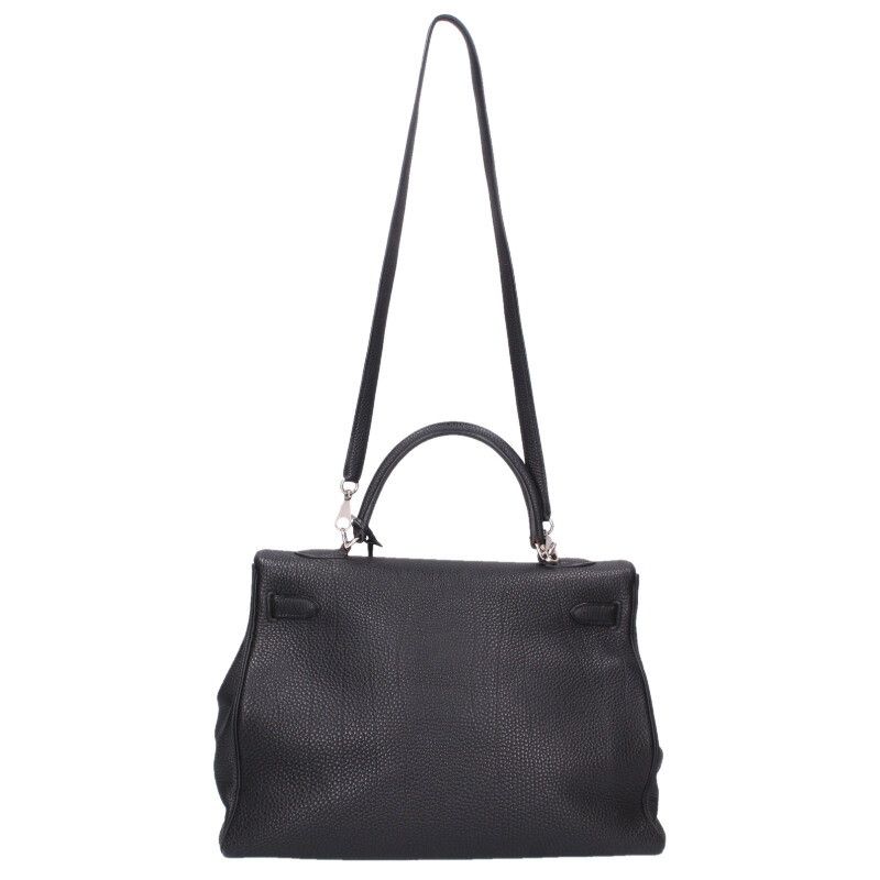 Hermes Kelly 35 Togo Leather 2-Way Handbag 35 Black