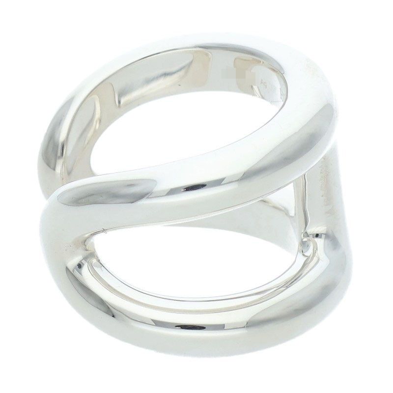 Hermes Osmose GM Silver Ring