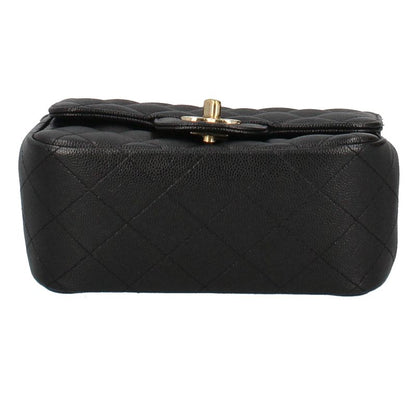 Chanel Mini Quilted Chain Shoulder Bag Caviar Leather