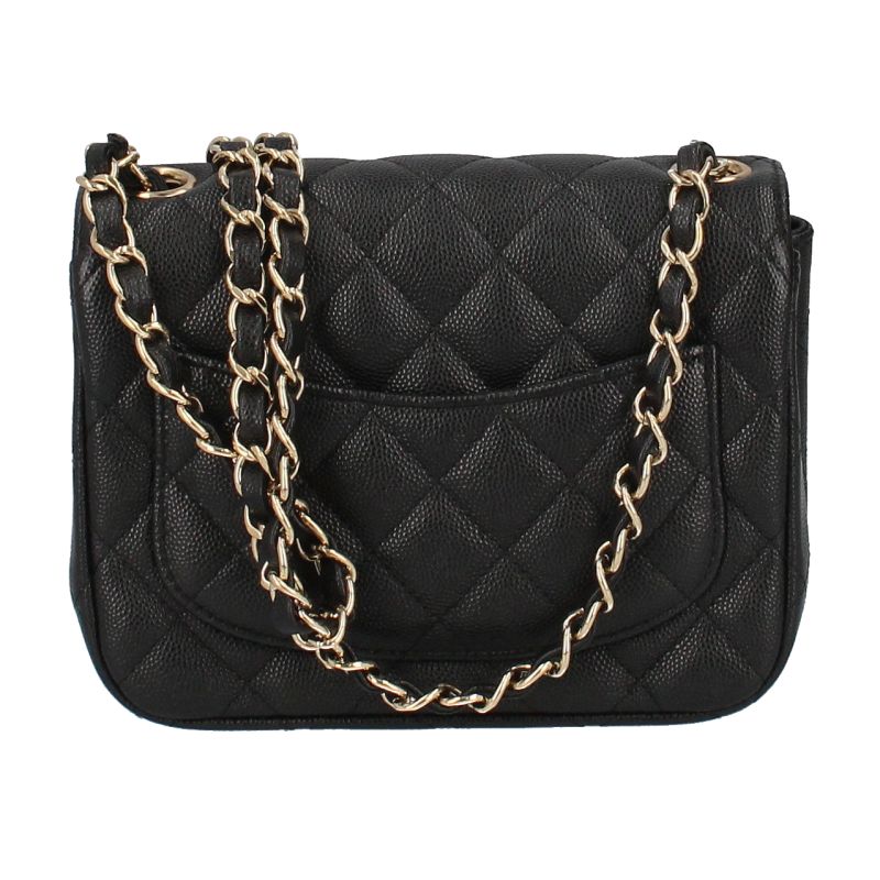 Chanel Mini Quilted Chain Shoulder Bag Caviar Leather