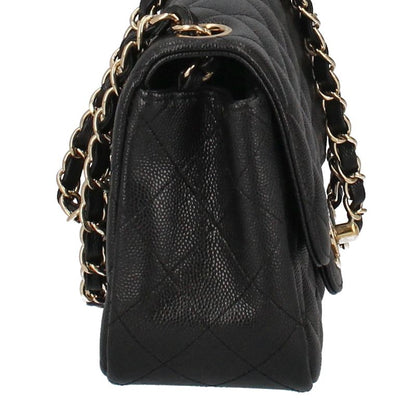 Chanel Mini Quilted Chain Shoulder Bag Caviar Leather