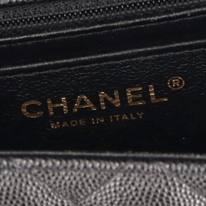 Chanel Mini Quilted Chain Shoulder Bag Caviar Leather