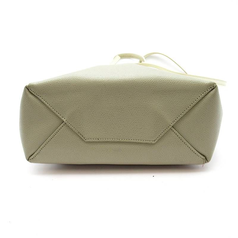 Celine Vertical Cover Small Tote Calfskin White Gray