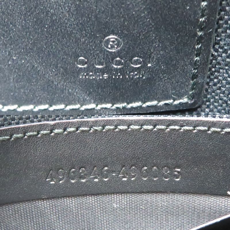 Gucci Second Bag Leather Black