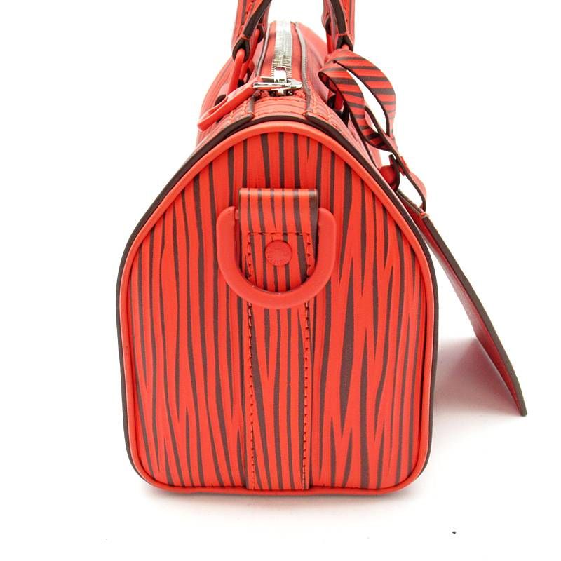 Louis Vuitton Keepall Bandouliere 25 LV Park Seo Bo Epi Handbag Rouge