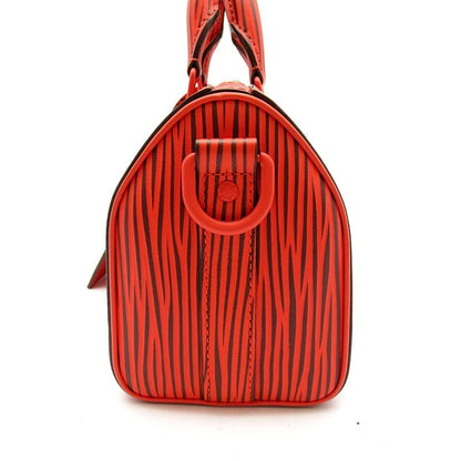 Louis Vuitton Keepall Bandouliere 25 LV Park Seo Bo Epi Handbag Rouge