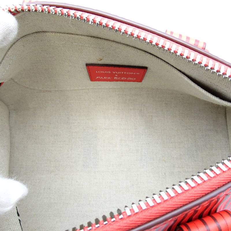 Louis Vuitton Keepall Bandouliere 25 LV Park Seo Bo Epi Handbag Rouge