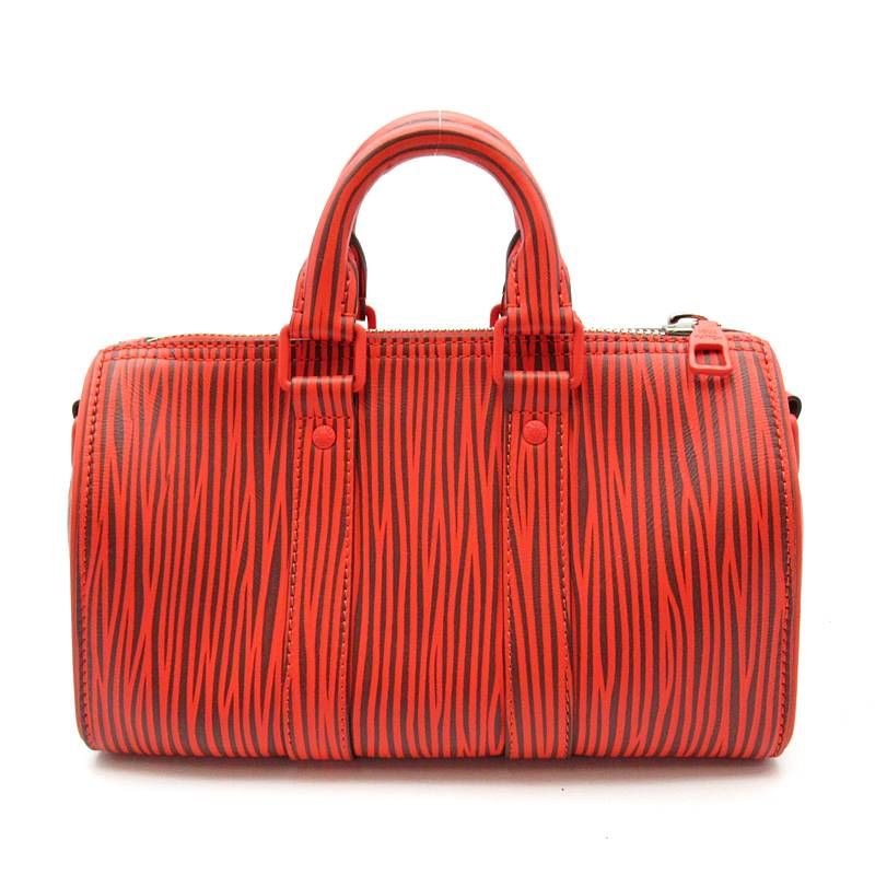 Louis Vuitton Keepall Bandouliere 25 LV Park Seo Bo Epi Handbag Rouge
