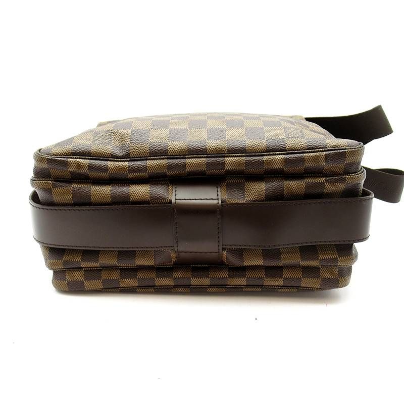 Louis Vuitton Naviglio Damier Shoulder Bag Brown