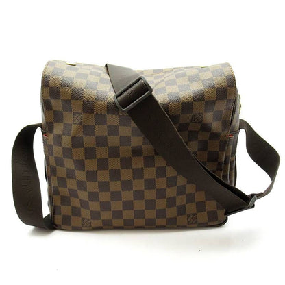Louis Vuitton Naviglio Damier Shoulder Bag Brown