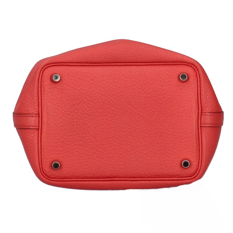 Hermes Picotin Lock PM Taurillon Clemence Handbag Bougainvillea