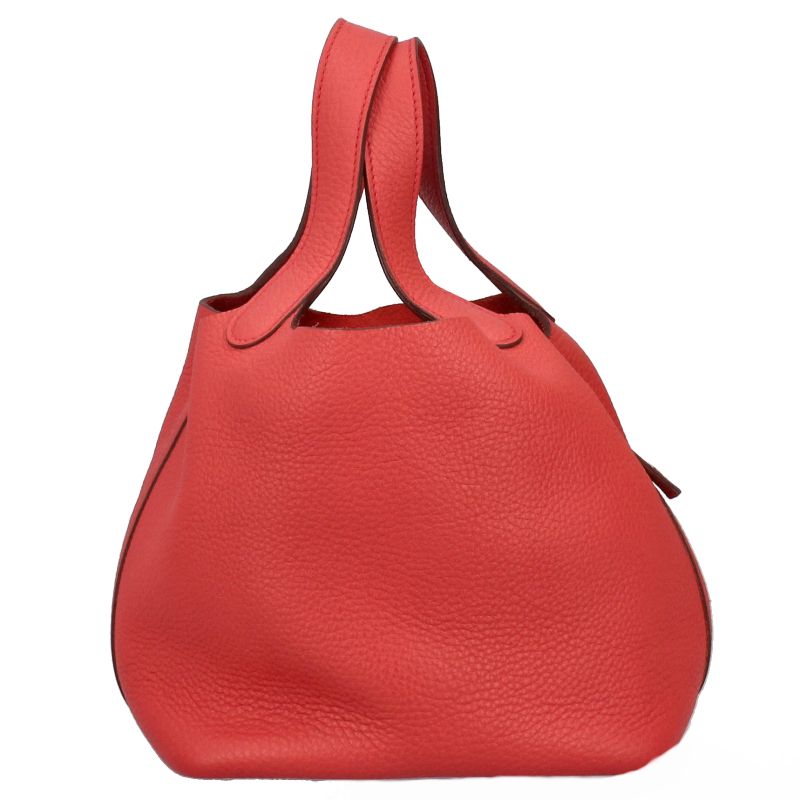 Hermes Picotin Lock PM Taurillon Clemence Handbag Bougainvillea