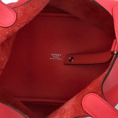 Hermes Picotin Lock PM Taurillon Clemence Handbag Rose Extreme