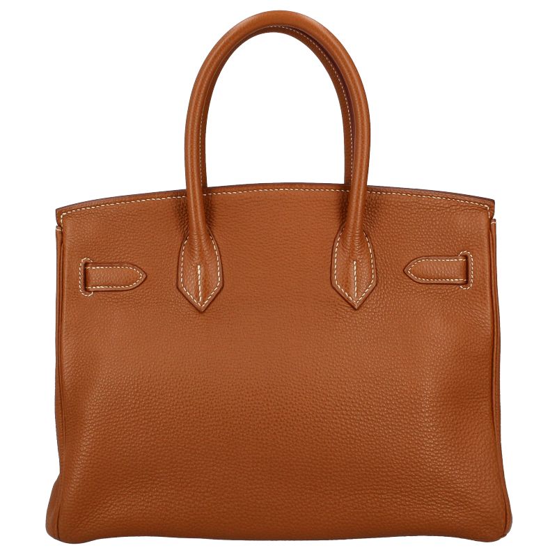 Hermes Birkin 30 Togo Handbag Gold