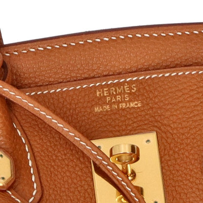 Hermes Birkin 30 Togo Handbag Gold