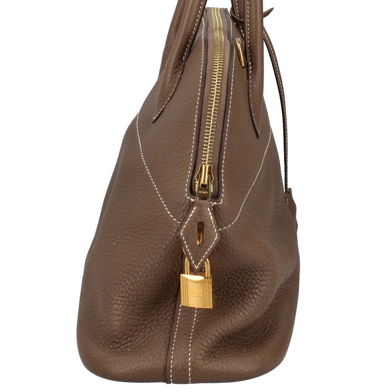 Hermes Bolide 31 Taurillon Clemence Handbag Etoupe