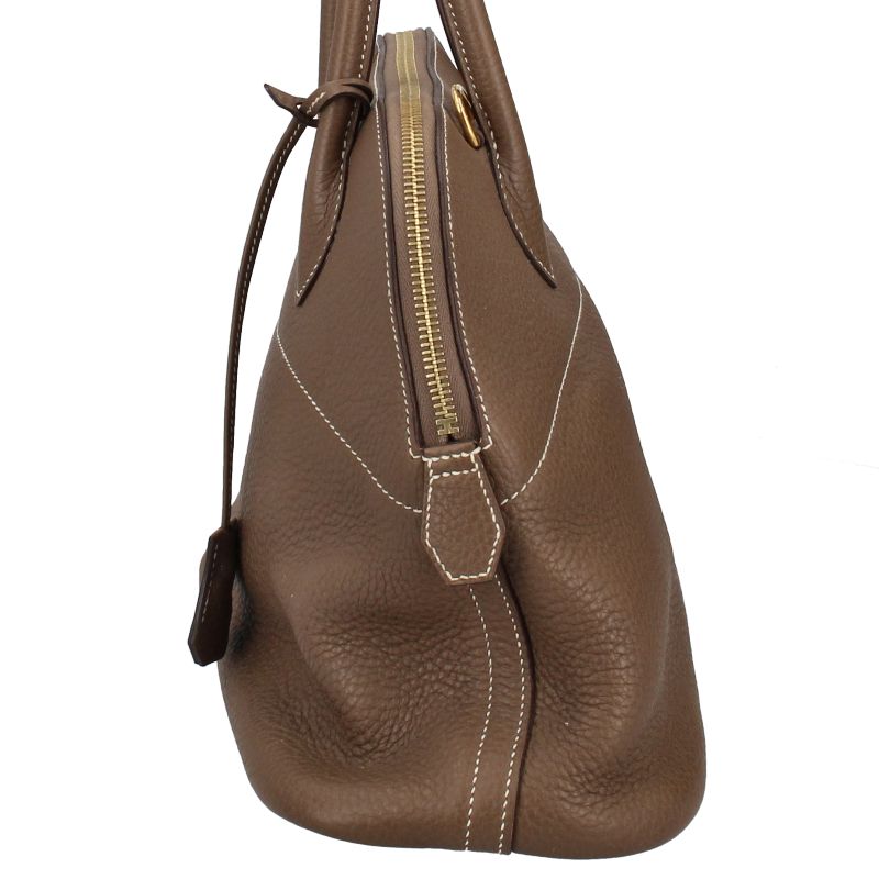 Hermes Bolide 31 Taurillon Clemence Handbag Etoupe