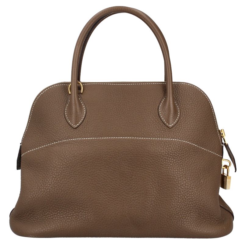 Hermes Bolide 31 Taurillon Clemence Handbag Etoupe