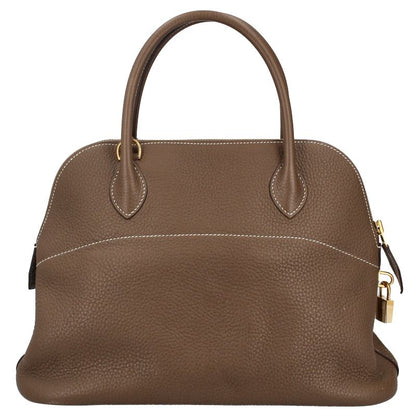 Hermes Bolide 31 Taurillon Clemence Handbag Etoupe