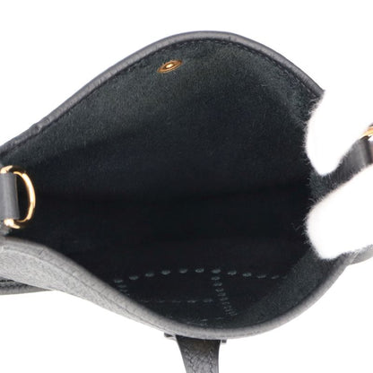Hermes Evelyne TPM Amazon Taurillon Clemence Shoulder Bag Noir Black