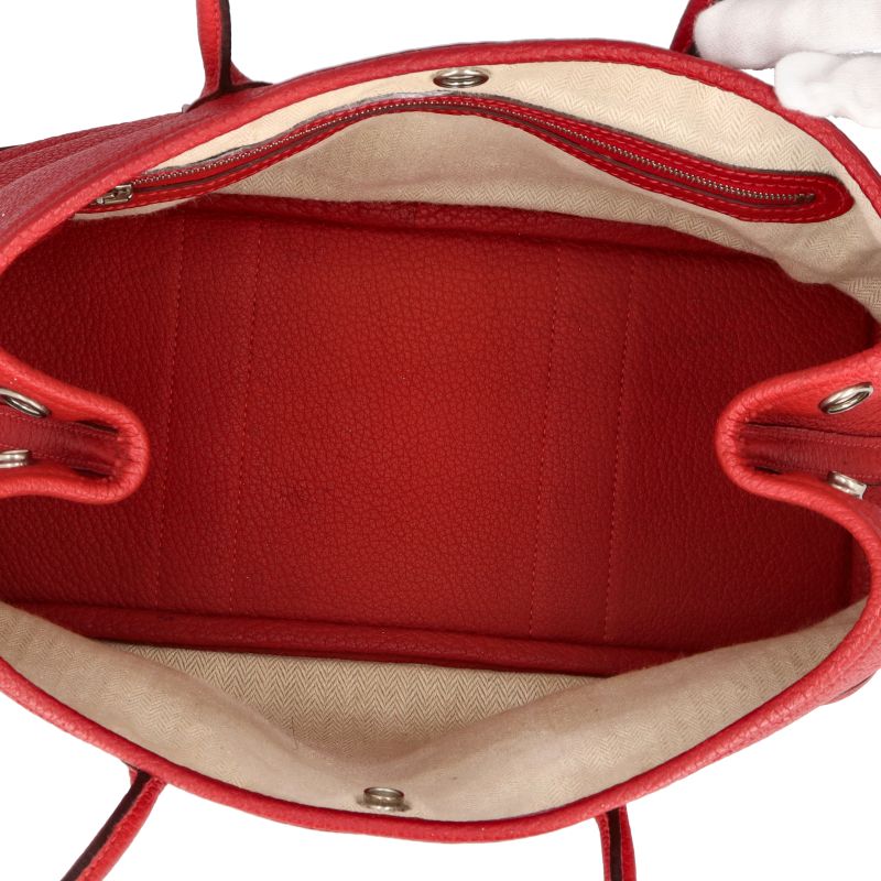 Hermes Garden Party 30 Negonda Tote Red