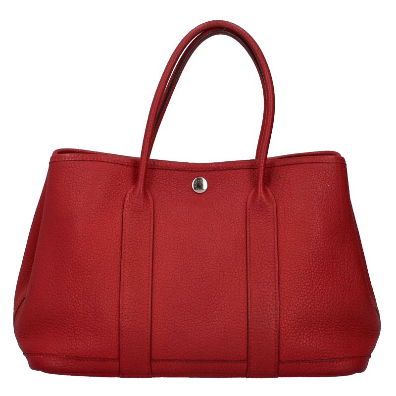 Hermes Garden Party 30 Negonda Tote Red