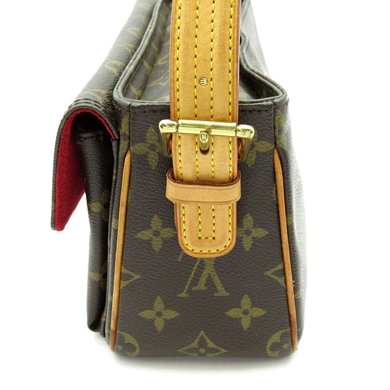 Louis Vuitton Viva-Cite MM Monogram Shoulder Bag Brown