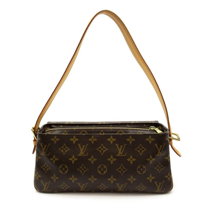 Louis Vuitton Viva-Cite MM Monogram Shoulder Bag Brown